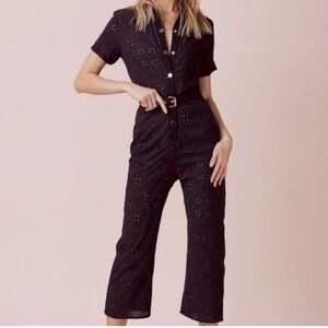For Love And Lemons Black Lace Jumpsuit